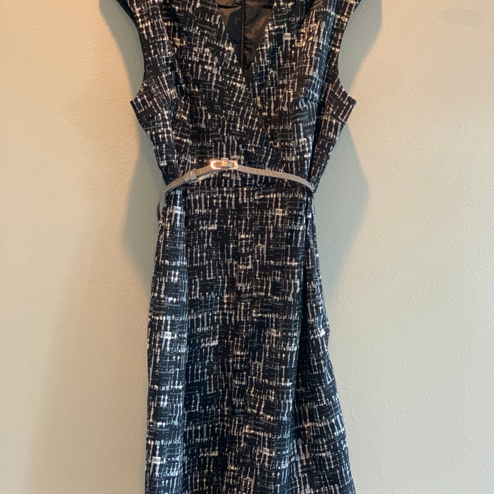 Elegant Black and White Women's Dress